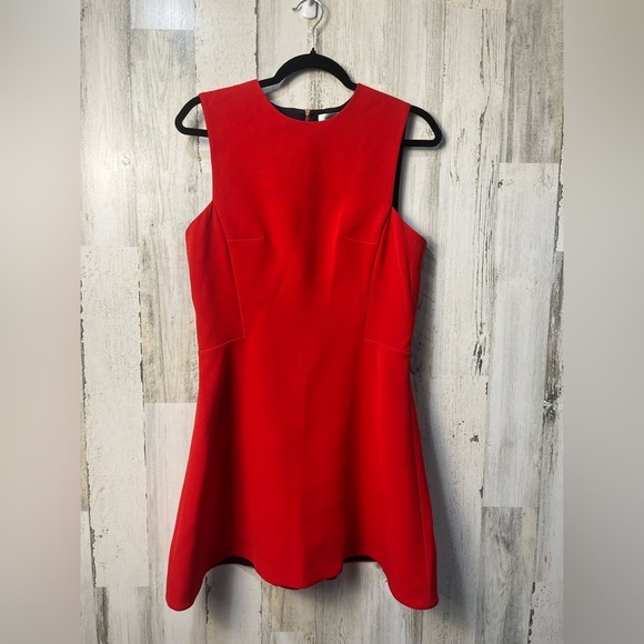 Victoria Beckham Elegant Red Sleeveless Mini Dress - Picture 1 of 6